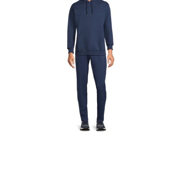 Men’s NWT Athletic Works Fleece Pullover Hoodie Size 2XL Navy Blue - Picture 3 of 5